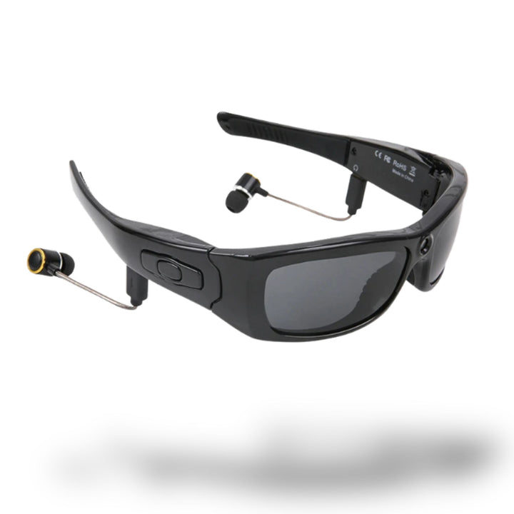 Lunettes Bluetooth avec Caméra <br> Ecouteurs Amovibles pour Musique